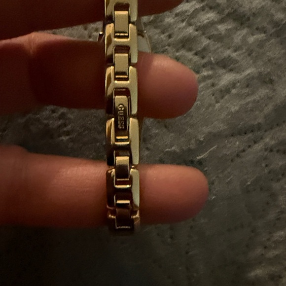 Guess Gold Women's Watch with White Dial and diamonds like accents - Picture 3 of 5